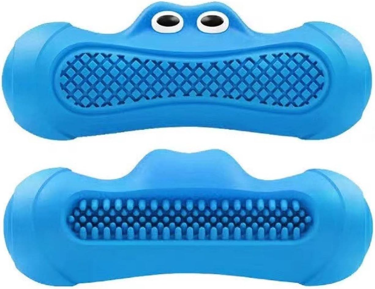 Rugby Shaped Vocal Natural Rubber Teething Chew Pet Toy