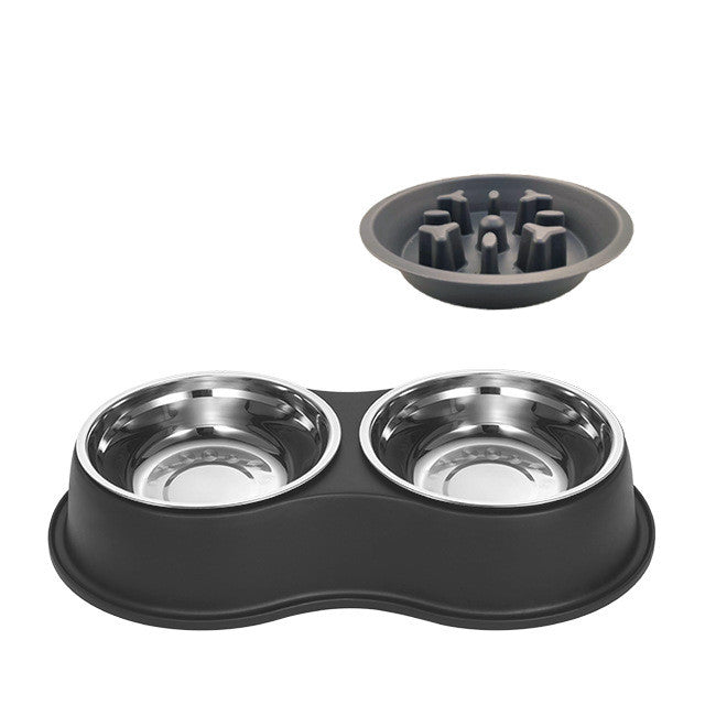Removable Pet Slow Feeding Bowl Anti Gulp Food Dish