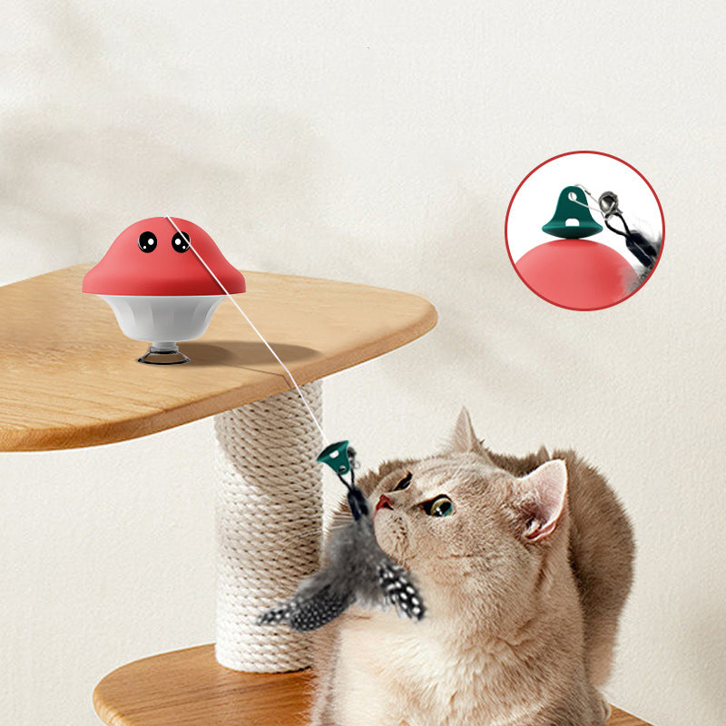 Retractable Wand Suction Cup Interactive Pet Exercise Toy
