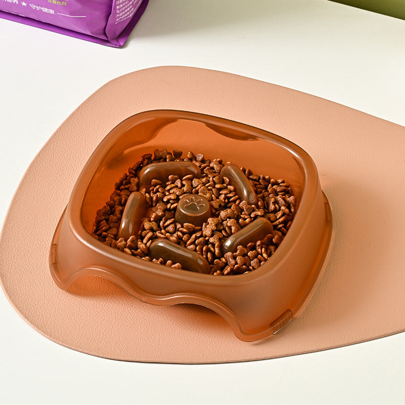 Slow Feeding Pet Water Bowl Anti Choking Safe Drinking Dish