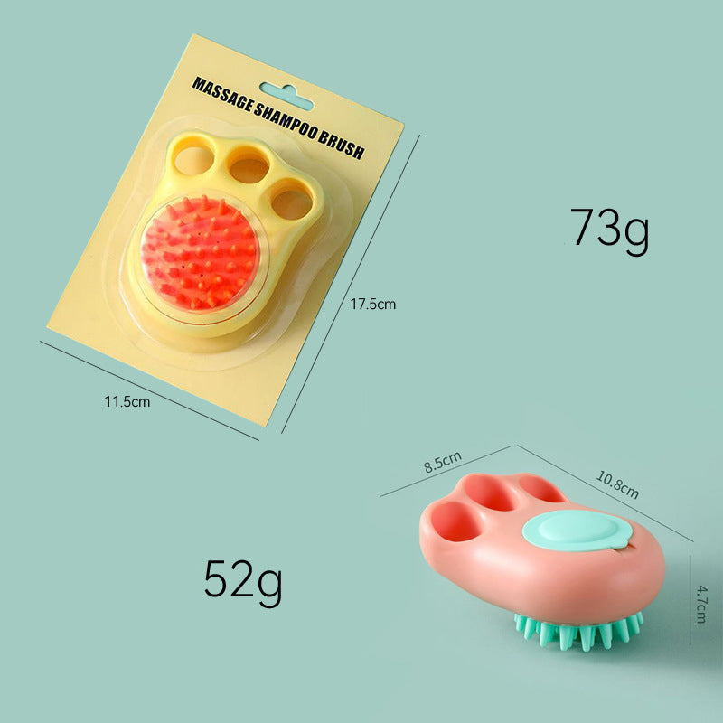 Claw Bath Massage Comb Grooming Pet Brush