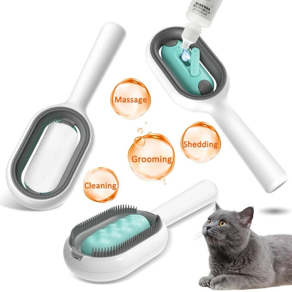 Pet Grooming Dematting Brush Hair Removal Comb With Cleaning Tank
