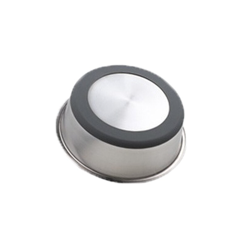 Silicone Stainless Steel Pet Feeding Bowl Durable Food Dish