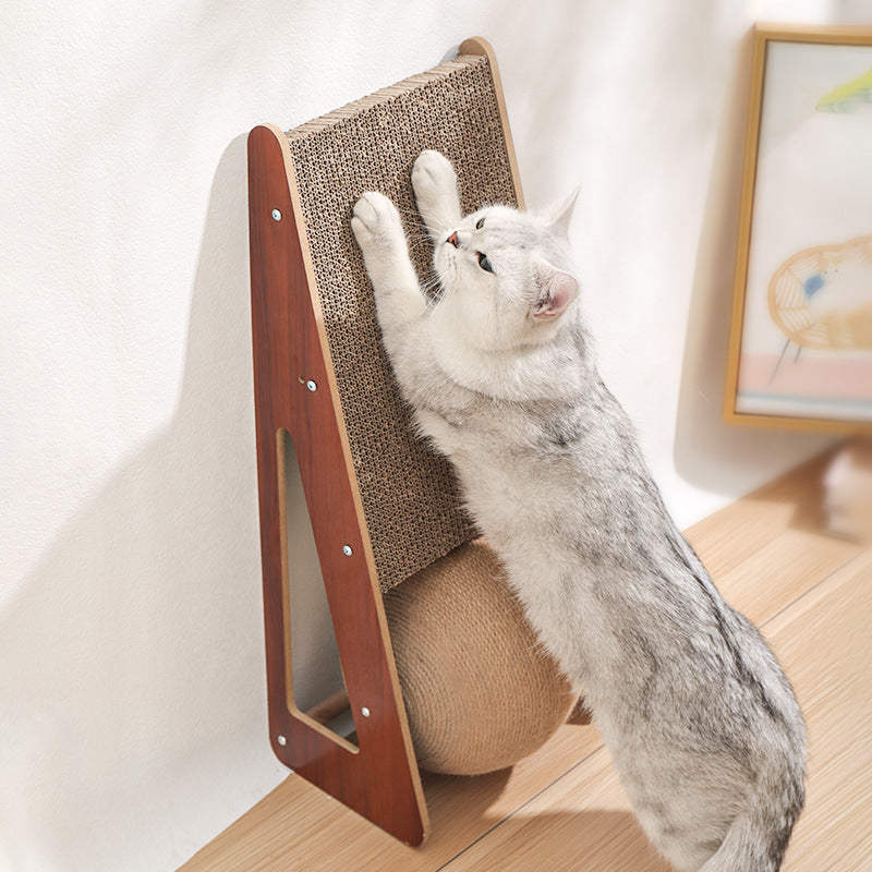 Corrugated Paper Scratch Board Interactive Pet Toy