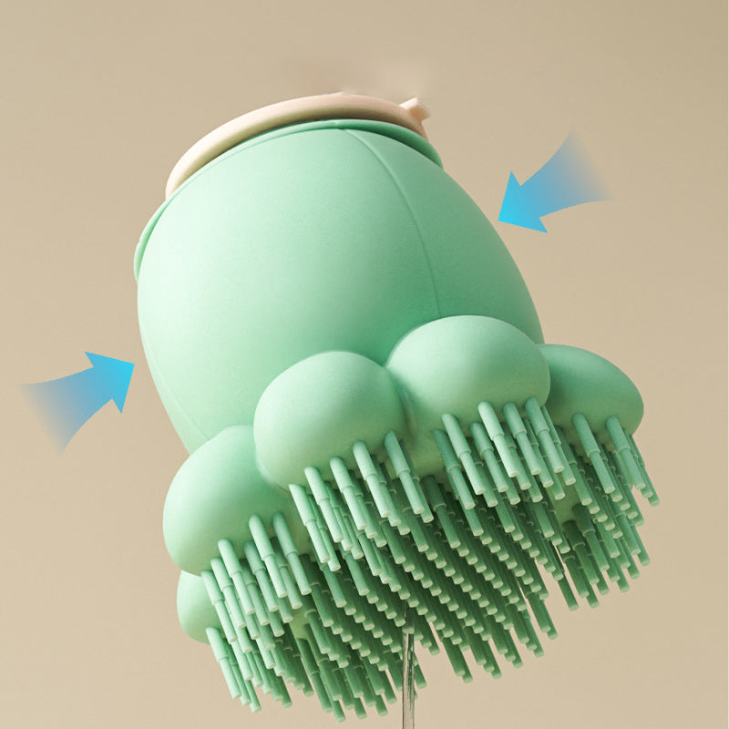 Silicone Body Wash Bath Massage Grooming Pet Brush