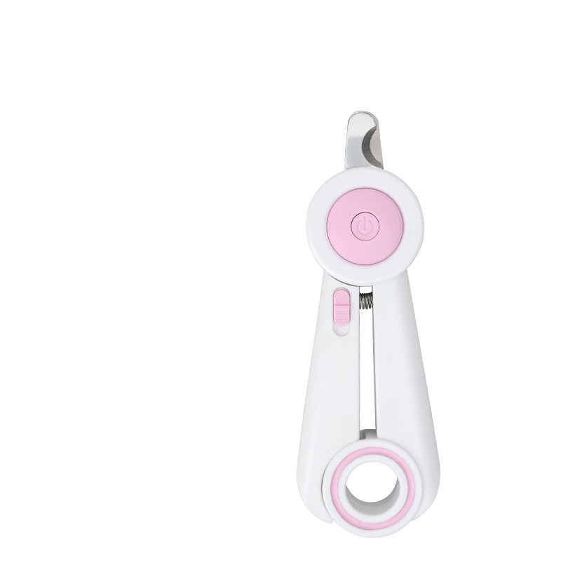 LED Pet Nail Clippers And Grinder Safe Claw Trimming Tool