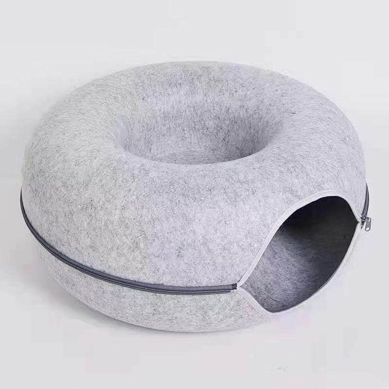 Round Tunnel Pet Bed Comfortable Play And Rest Nest