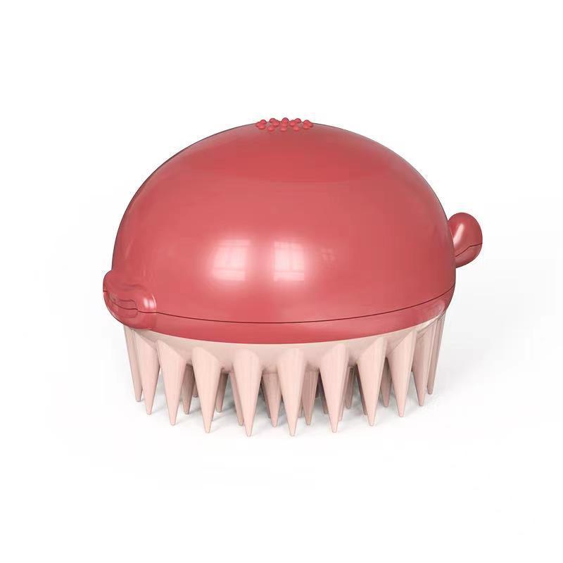 Refillable Gel Bath Massage Grooming Pet Brush