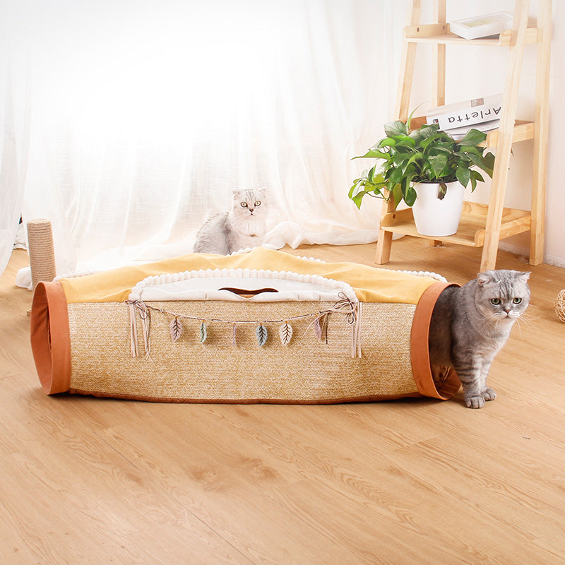 Interactive Tunnel Rolling Ball Drilling Hole Pet Toy