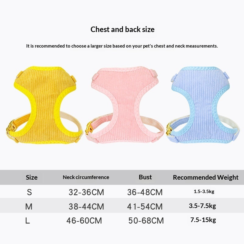 Pet Harness And Leash Set For Outdoor Use