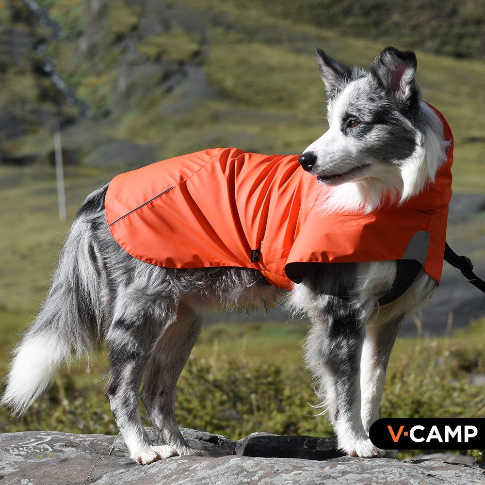 Waterproof Windproof Pet Shell Jacket Outdoor Raincoat